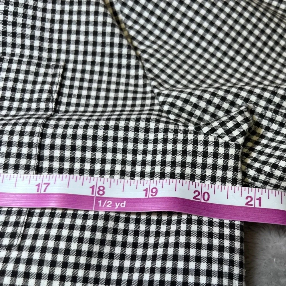 Alfred Dunner Womens Size 12 Floral Embroidered Shirt Under Shirt Gingham Button - Picture 8 of 15